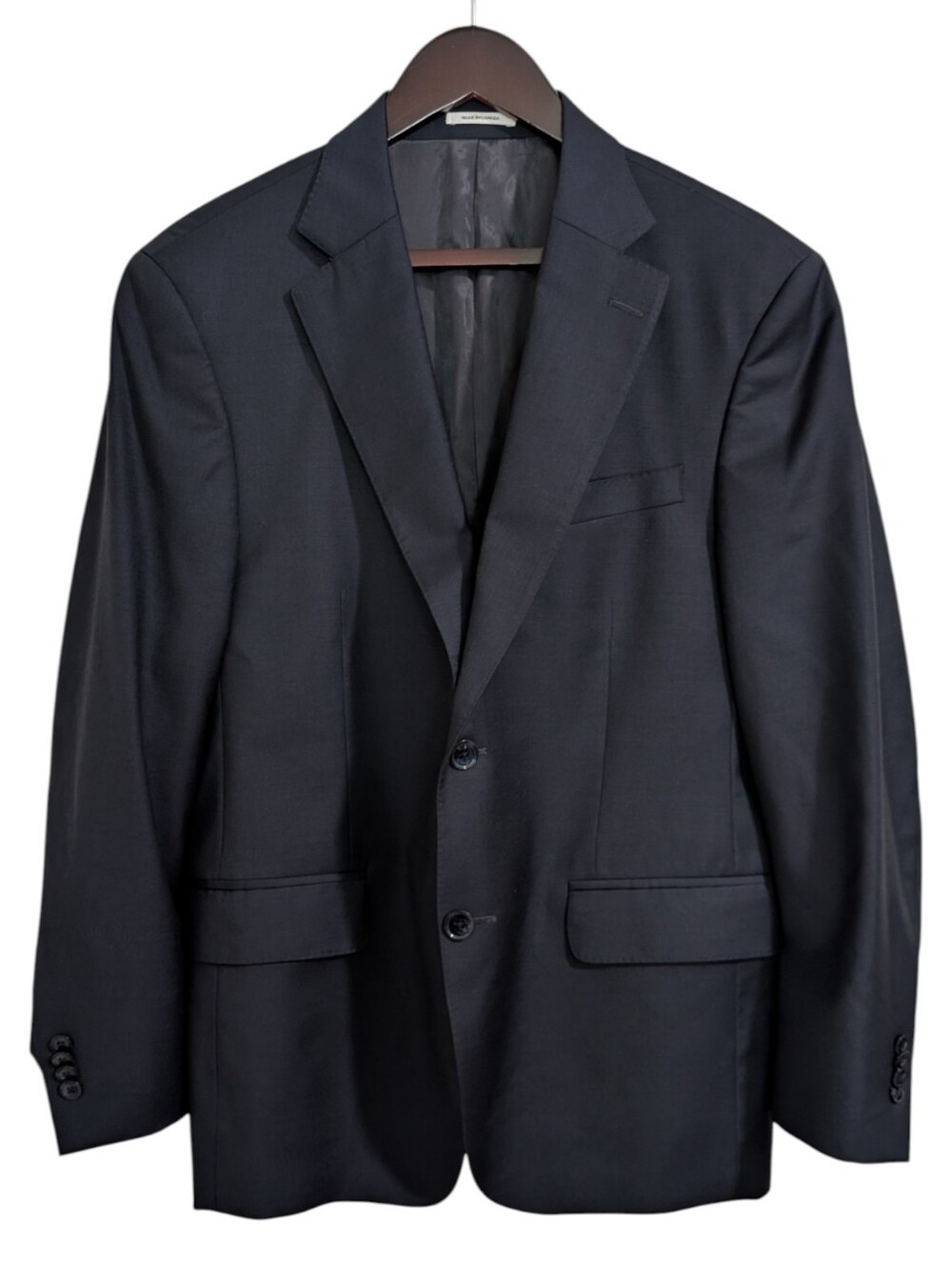 Peter Millar Collection Navy Blue 100% Wool 2-Button Suit Jacket Blazer 40S